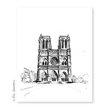 PARIS Notre Dame Miracle Dessin
