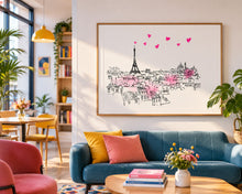 PARIS Eiffel Love Affiche