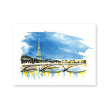 PARIS Eiffel by night Affiche