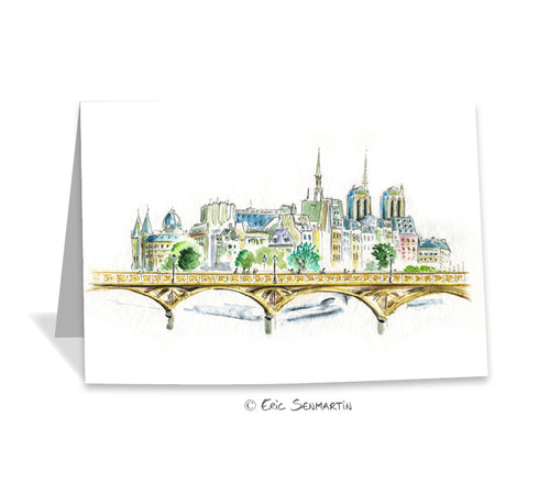 Carte PARIS Pont des Arts