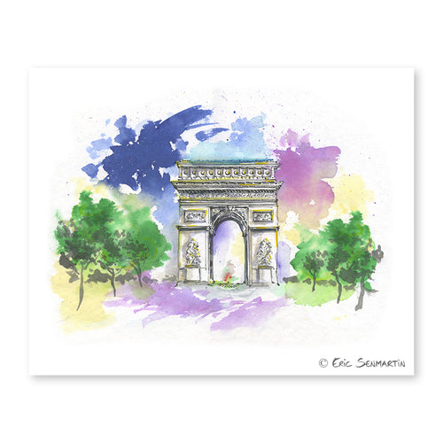 Carte PARIS Arc en PARIS