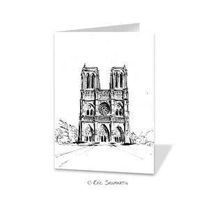 PARIS Notre Dame Miracle Dessin