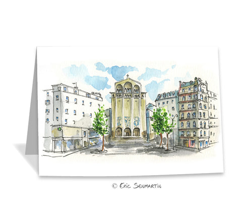 Carte PARIS Eglise St Ferdinand